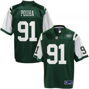 Pro Line Men's New York Jets Sione Pouha Team Color Jersey