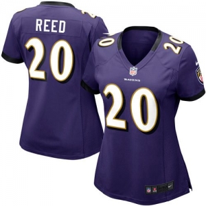 Nike Ed Reed Baltimore Ravens Women's Game Jersey - Purple