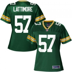 Pro Line Women's Green Bay Packers Jamari Lattimore Team Color J