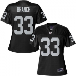 Pro Line Women's Oakland Raiders Tyvon Branch Team Color Jersey