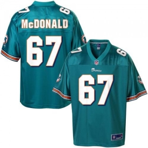 Pro Line Men's Miami Dolphins Andrew McDonald Team Color Jersey