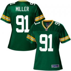 Pro Line Women's Green Bay Packers Jordan Miller Team Color Jers