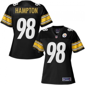 Pro Line Women's Pittsburgh Steelers Casey Hampton Team Color Je