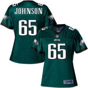 Pro Line Women's Philadelphia Eagles Lane Johnson Team Color Jer