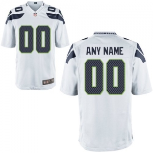 Nike Men's Seattle Seahawks Customized White Game Jersey