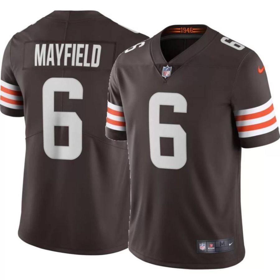 Nike Men's Cleveland Browns Baker Mayfield #6 Brown Limited Jers