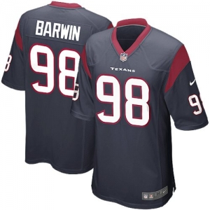 Nike Connor Barwin Houston Texans Game Jersey - Navy Blue