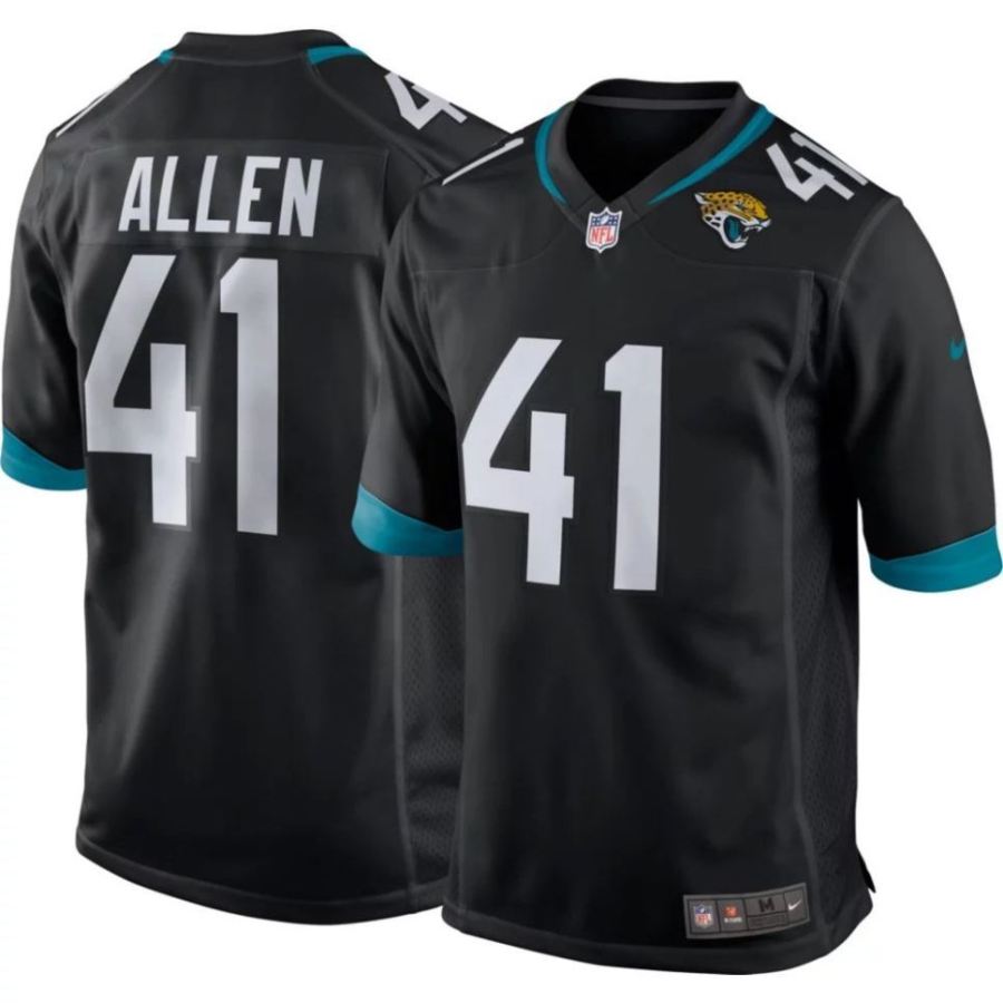 Nike Men's Jacksonville Jaguars Josh Allen #41 Black Game Jersey