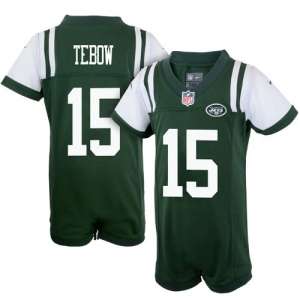 Nike Tim Tebow New York Jets Newborn Game Romper Jersey - Green