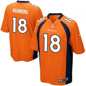 Nike Peyton Manning #18 Denver Broncos Youth Game Jersey - Orang