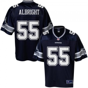 Pro Line Men's Dallas Cowboys Alex Albright Team Color Jersey