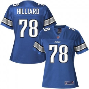 Pro Line Women's Detroit Lions Corey Hilliard Team Color Jersey