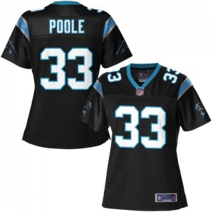 Pro Line Women's Carolina Panthers Tauren Poole Team Color Jerse