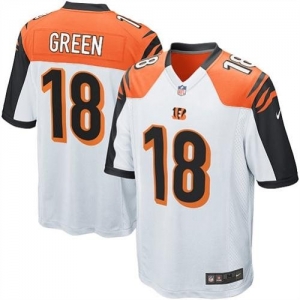 Nike Cincinnati Bengals AJ Green Game White Jersey