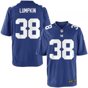 Nike Youth New York Giants Kregg Lumpkin Team Color Game Jersey