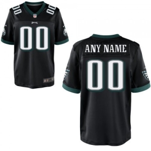 Nike Philadelphia Eagles Customized Elite Alternate Jersey - Bla