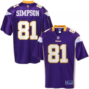 Pro Line Men's Minnesota Vikings Jerome Simpson Team Color Jerse