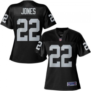 Pro Line Women's Oakland Raiders Taiwan Jones Team Color Jersey