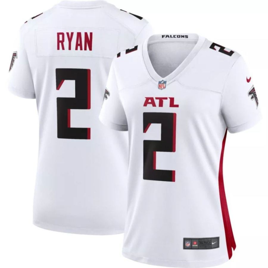 Nike Women's Atlanta Falcons Matt Ryan #2 White Game Jersey