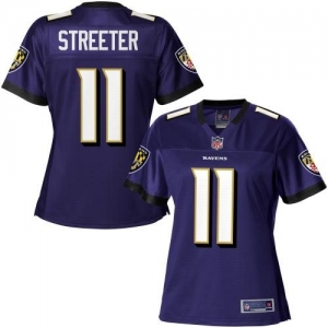 Pro Line Women's Baltimore Ravens Tommy Streeter Team Color Jers