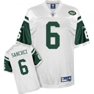 Reebok New York Jets Mark Sanchez Youth Premier White Jersey