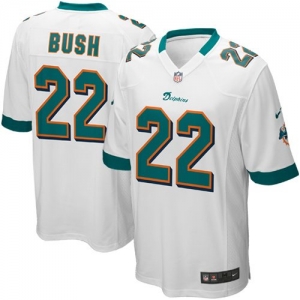 Nike Reggie Bush Miami Dolphins Game Jersey - White