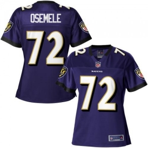 Pro Line Women's Baltimore Ravens Kelechi Osemele Team Color Jer