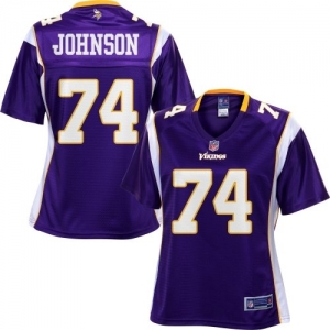 Pro Line Women's Minnesota Vikings Charlie Johnson Team Color Je