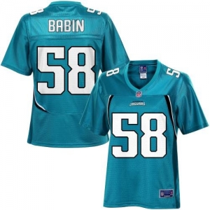 Pro Line Women's Jacksonville Jaguars Jason Babin Team Color Jer