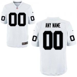 Nike Oakland Raiders Customized Elite Jersey - White