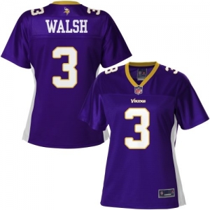 Pro Line Women's Minnesota Vikings Blair Walsh Team Color Jersey