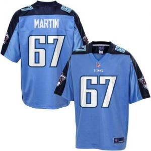 Pro Line Men's Tennessee Titans Mike Martin Team Color Jersey