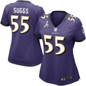 Nike Terrell Suggs Baltimore Ravens Ladies Super Bowl XLVII Game