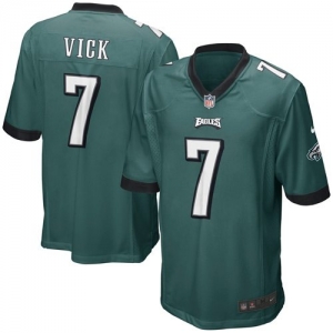 Nike Michael Vick Philadelphia Eagles Game Jersey - Midnight Gre