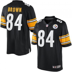 Nike Antonio Brown Pittsburgh Steelers The Limited Jersey - Blac