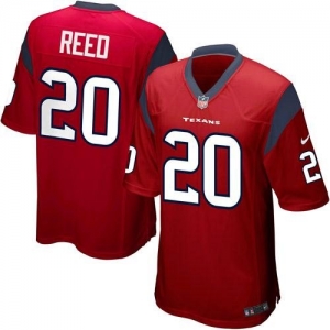 Nike Ed Reed Houston Texans Game Jersey - Red