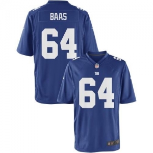 Nike Youth New York Giants David Baas Team Color Game Jersey