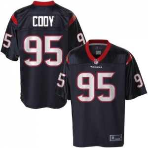 Pro Line Men's Houston Texans Shaun Cody Team Color Jersey