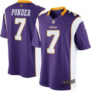 Nike Men's Minnesota Vikings Christian Ponder Limited Team Color