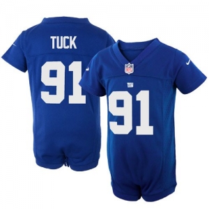 Nike Justin Tuck New York Giants Newborn Game Romper Jersey - Ro