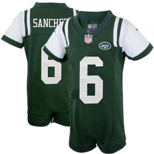 Nike Mark Sanchez New York Jets Newborn Game Romper Jersey - Gre