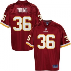 Pro Line Men's Washington Redskins Darrel Young Team Color Jerse