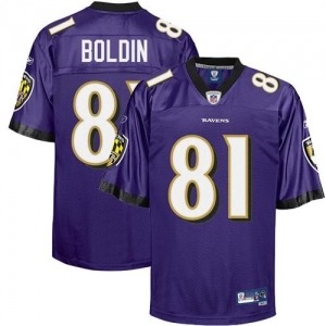 Reebok Anquan Boldin Baltimore Ravens Premier Tackle Twill Jerse