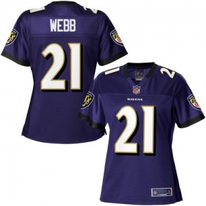 Pro Line Women's Baltimore Ravens Lardarius Webb Team Color Jers