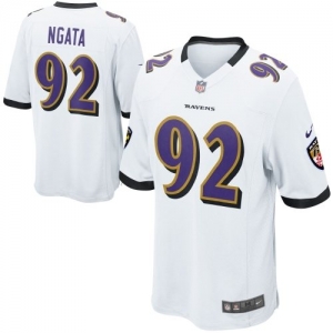 Nike Haloti Ngata Baltimore Ravens Youth Game Jersey - White/Pur