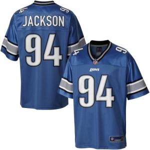 Pro Line Men's Detroit Lions Lawrence Jackson Team Color Jersey