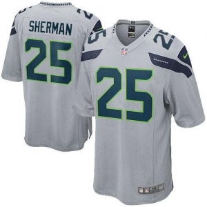 Nike Richard Sherman Seattle Seahawks Youth Game Jersey - Gray