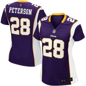 Nike Adrian Peterson Minnesota Vikings Ladies Game Jersey - Purp