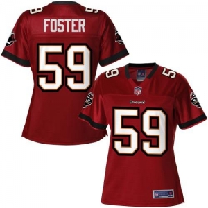 Pro Line Women's Tampa Bay Buccaneers Mason Foster Team Color Je