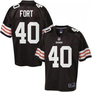 Pro Line Men's Cleveland Browns L.J. Fort Team Color Jersey